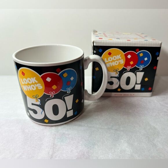 Vintage 1989 Frances Meyer “50” Birthday Mug in Box - Picture 1 of 7
